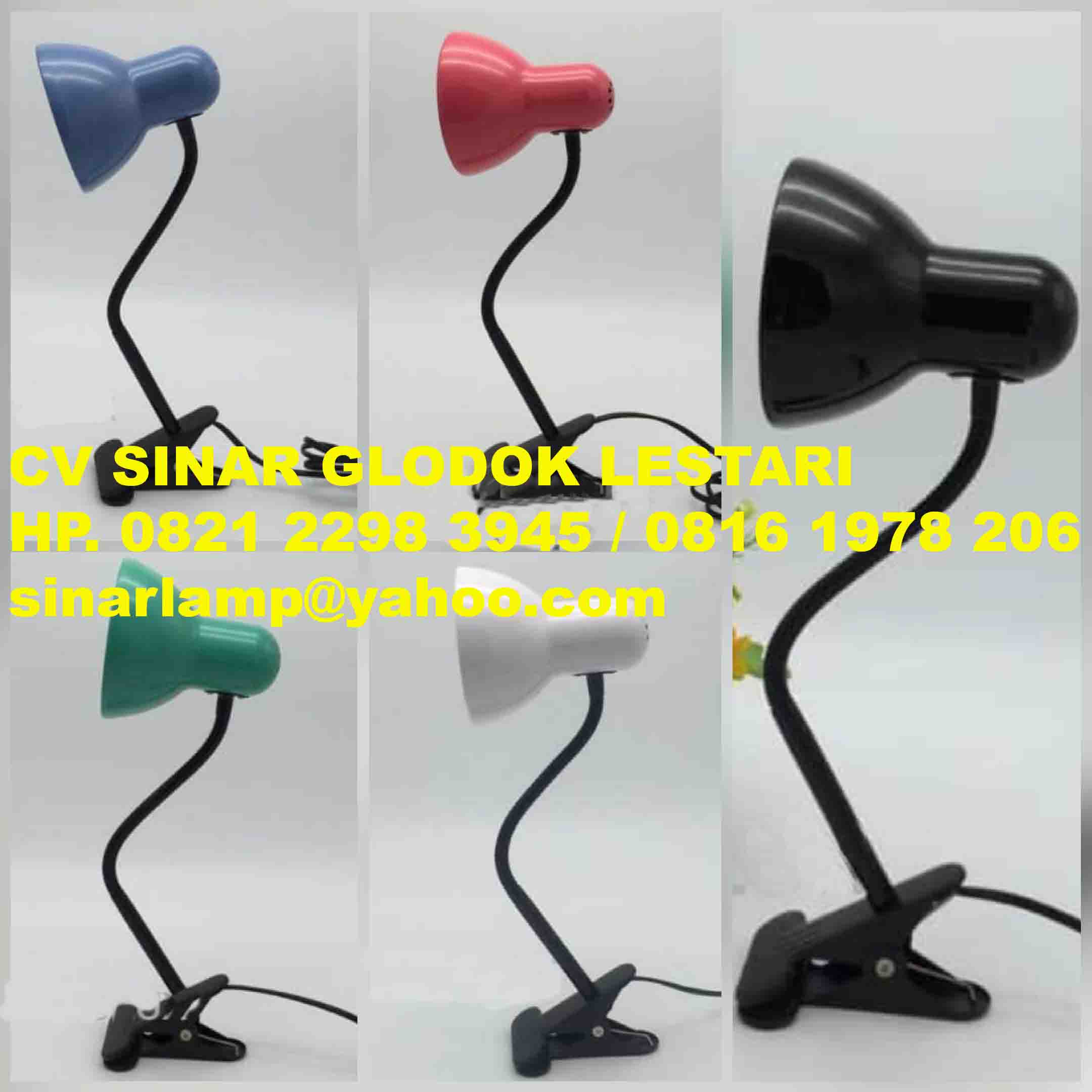 Lampu Meja Jepit Pameran Flexible 30cm